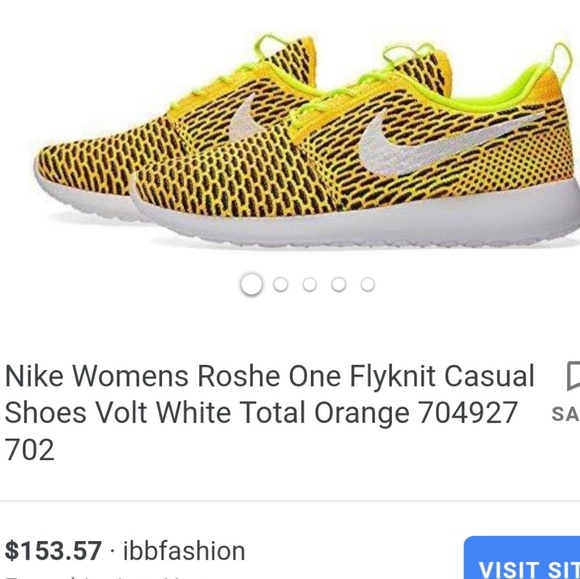 Nike Shoes - 💛Nike Womens Yellow Roshe Flyknit Sneakers Sz 8.5